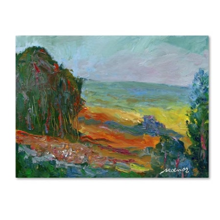 Manor Shadian 'Fall Fields' Canvas Art,18x24